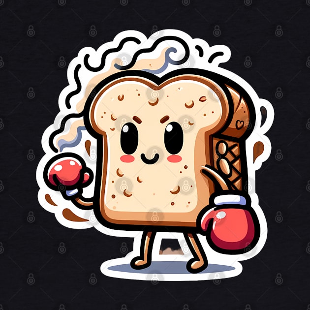 Cheerful Baker's Delight Toasty Punch - Sticker & Magnet Printable Design by Apotis